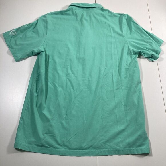 Criquet Polo Shirt Men XL Teal Green Short Sleeve Golf Pima Cotton Stretch‎ Golf - Picture 4 of 9